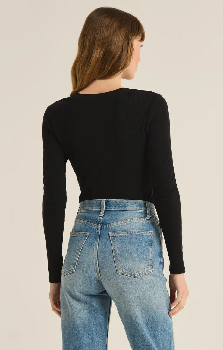 The Sirena Rib Long Sleeve Tee