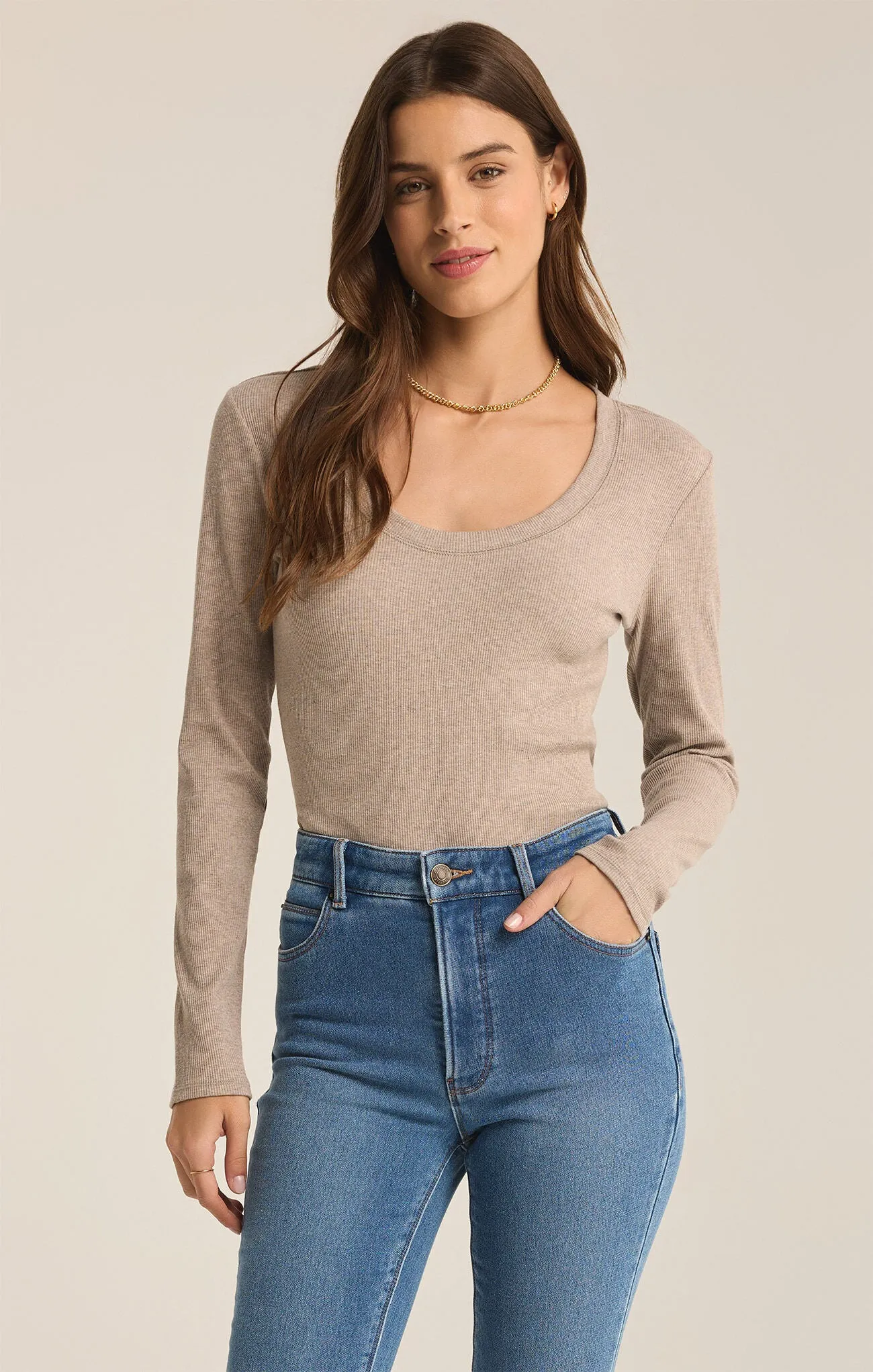 The Sirena Rib Long Sleeve Tee