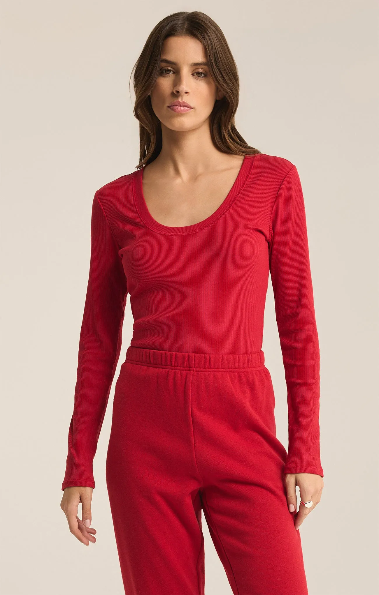 The Sirena Rib Long Sleeve Tee