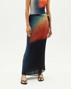 Thinking Mu - Pauline Skirt (Red Bookeh)