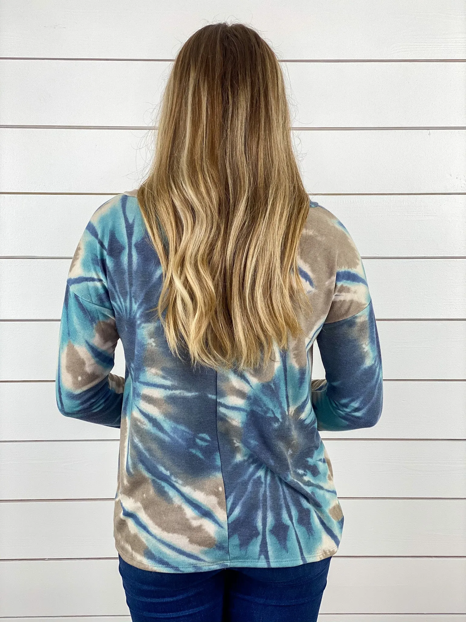 Tie Dye Vibes V-Neck Top