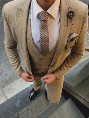 Titus - Brown 3 Piece Suit