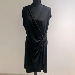 Tommy Bahama black Clara faux-wrap dress, size large L