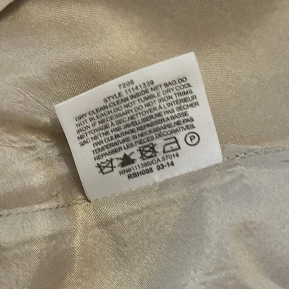 Tory Burch | Denise | A-line | cream | silk lined | side zipper | tweed | skirt