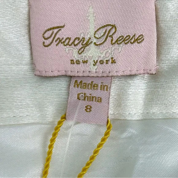 Tracy Reese Linen-Blend Skirt in Eggshell NWT