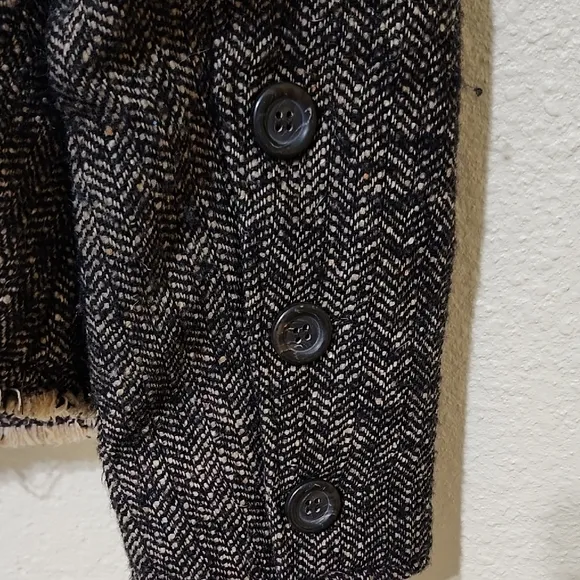 Tribal Black and Tan Tailored Blazer