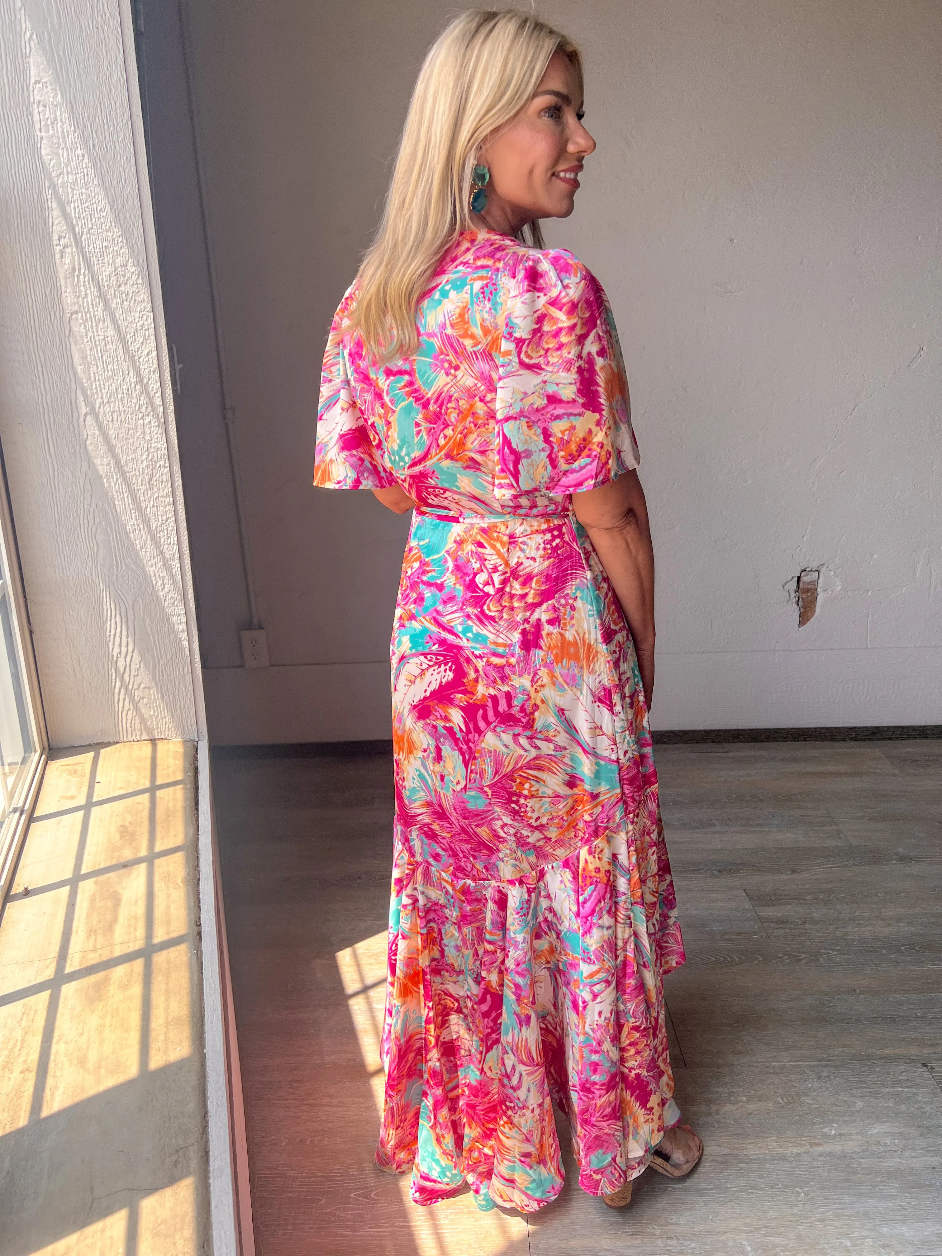 Tropic Like It's Hot Midi Dress