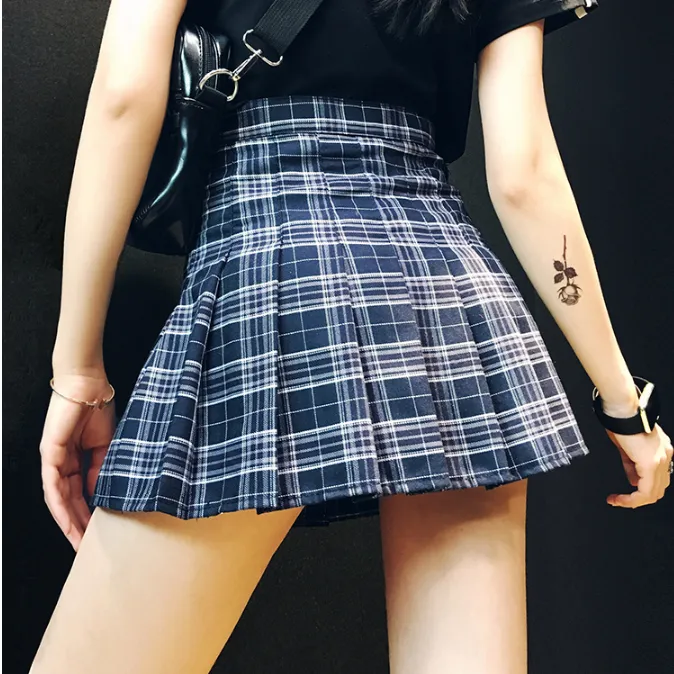 Ulzzang high waist pleated skirt  KF24106
