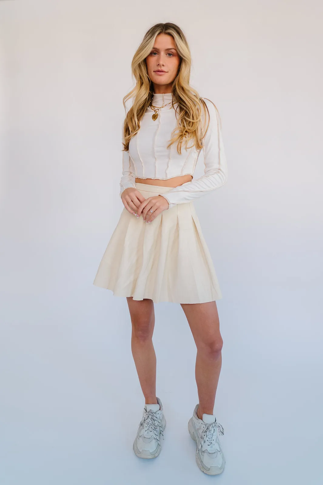 Uptown Girl Pleated Skirt