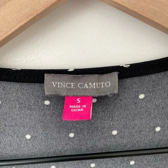 Vince Camuto Pin Dot Wrap Dress