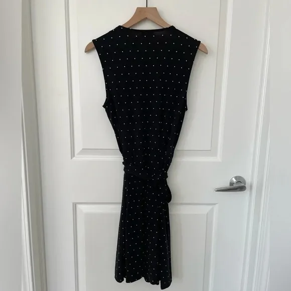Vince Camuto Pin Dot Wrap Dress