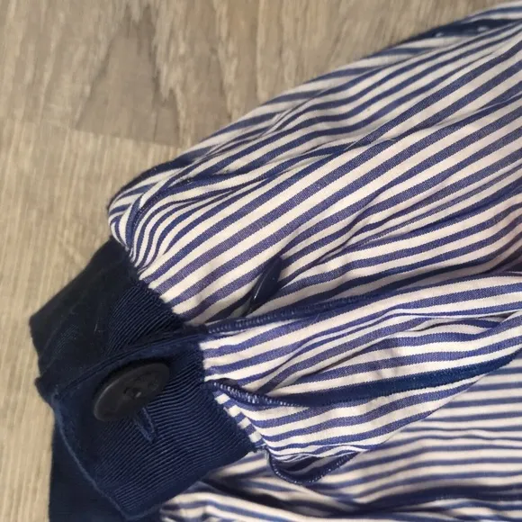 Vineyard Vines Blue White Poplon Pleated Skirt Size 6