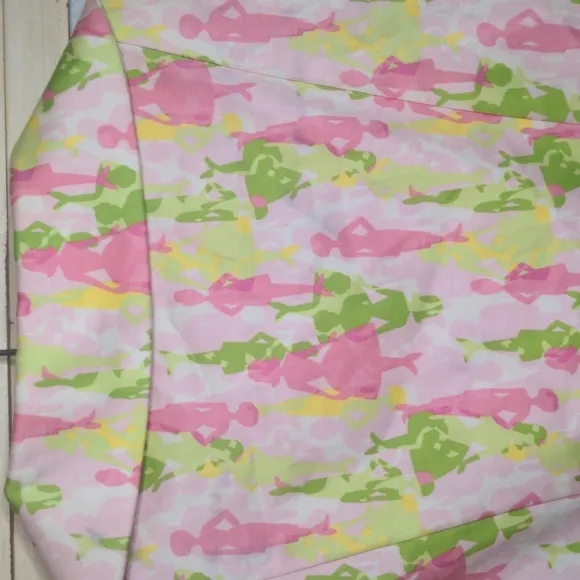 Vintage 90s Just In Time Pink Green Dress Jacket Bright 1950s Fashion Print Sz M