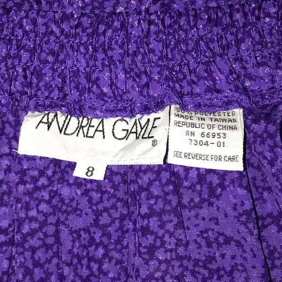 Vintage Andrea Gayle Pleated Skirt, size 8
