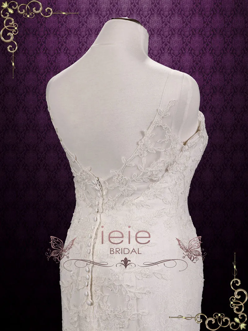 Vintage Lace Fit and Flare Wedding Dress BECKY