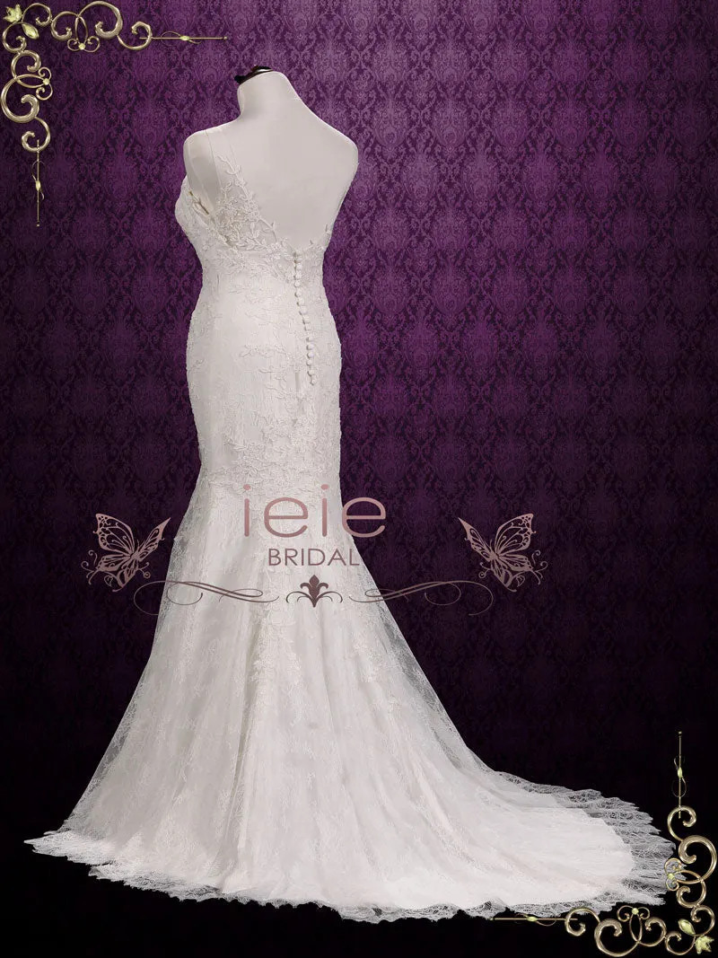 Vintage Lace Fit and Flare Wedding Dress BECKY