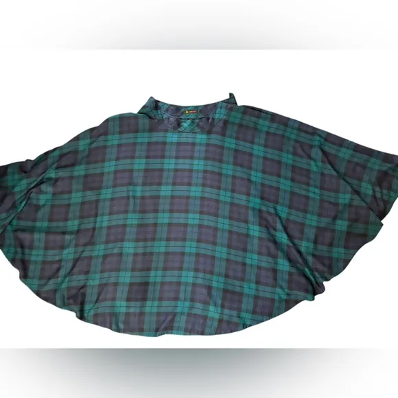 Vintage LizSport Plaid Midi A-Line Skirt