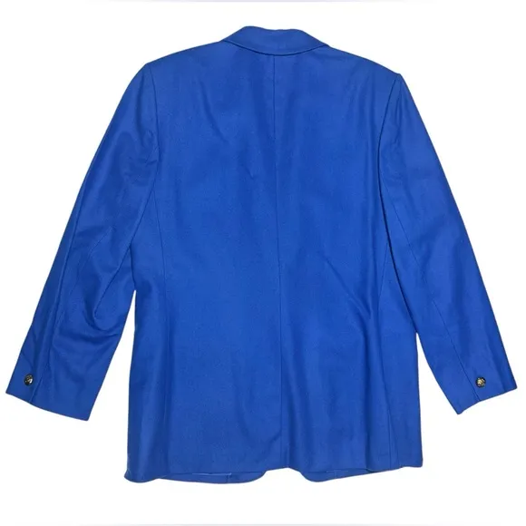 Vintage Pendleton 100% Pure Virgin Wool Blazer Royal Blue Blazer