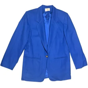 Vintage Pendleton 100% Pure Virgin Wool Blazer Royal Blue Blazer