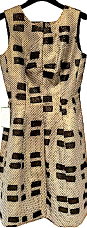 VIVIENNE WESTWOOD UK. NEW W/TAGS ANGLOMANIA "Joan" Gold Fit & Flare DRESS