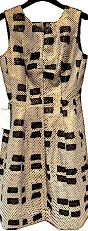 VIVIENNE WESTWOOD UK. NEW W/TAGS ANGLOMANIA "Joan" Gold Fit & Flare DRESS