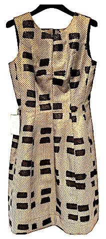VIVIENNE WESTWOOD UK. NEW W/TAGS ANGLOMANIA "Joan" Gold Fit & Flare DRESS