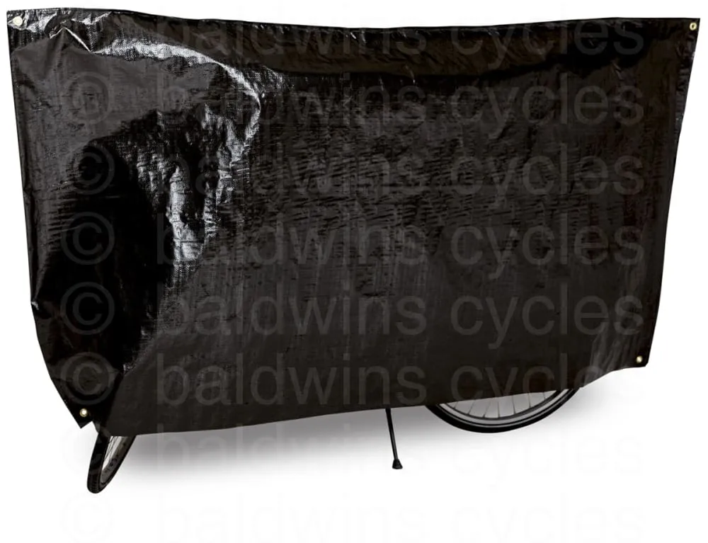 VK "Classic" Waterproof Single Bicycle Cover Incl. 5m Cord - Black