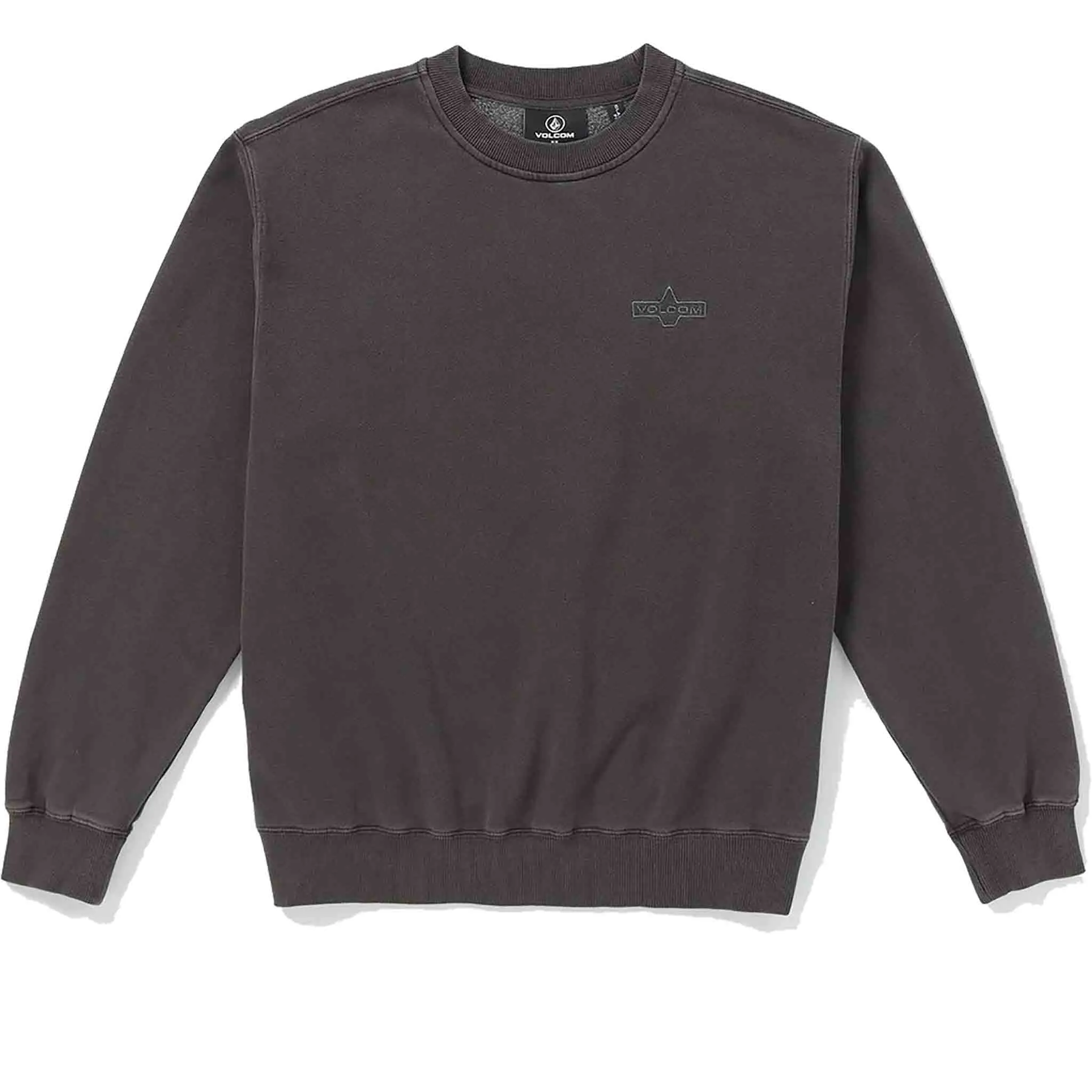 Volcom Lifer Crewneck Sweatshirt Asphalt Black
