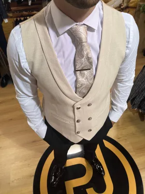 Waistcoat - 0005 Cream/Beige