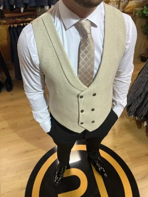 Waistcoat - 0013 Cream/Beige