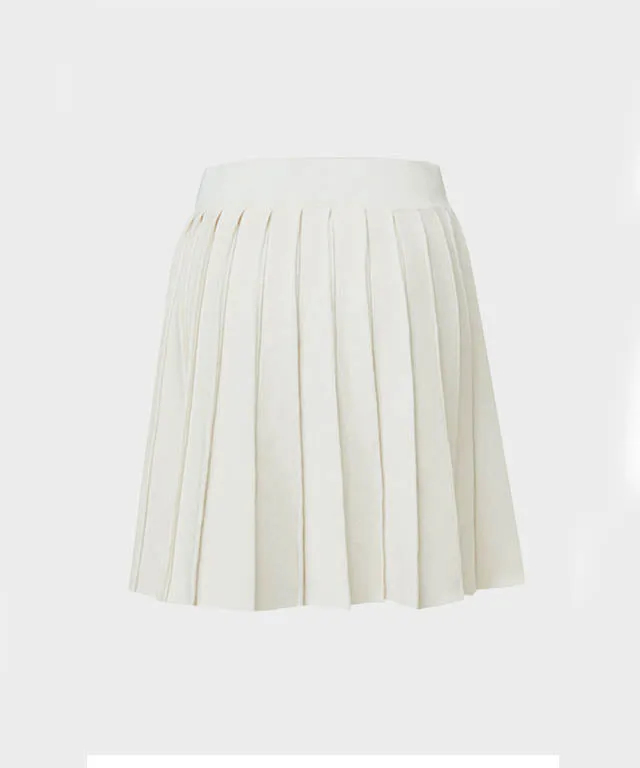 [Warehouse Sale] Anell Golf French Wool Skirt - Cream