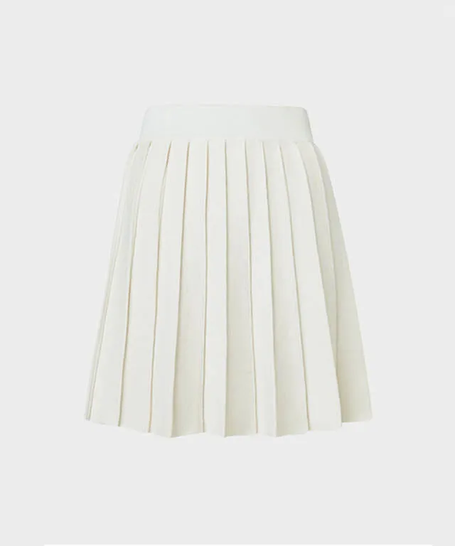 [Warehouse Sale] Anell Golf French Wool Skirt - Cream