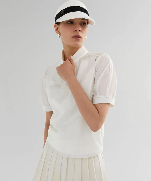 [Warehouse Sale] Anell Golf French Wool Skirt - Cream