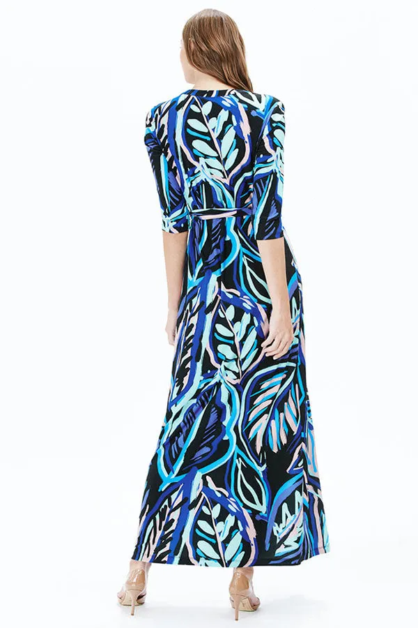 WAVE MAXI DRESS | BLUE