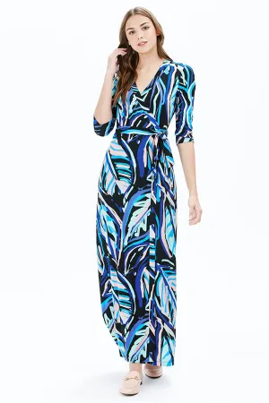 WAVE MAXI DRESS | BLUE