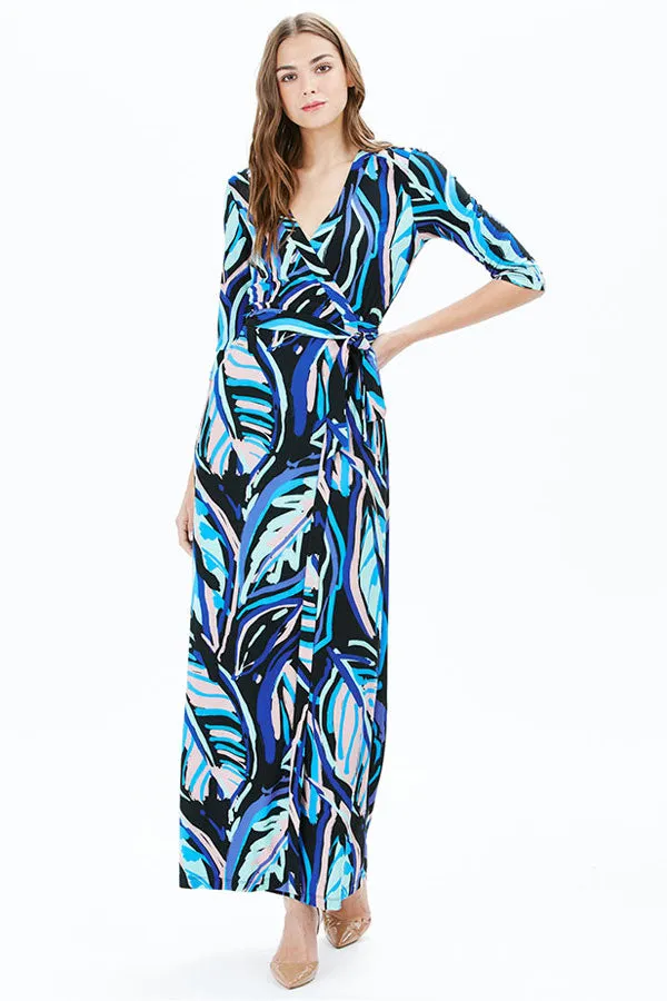 WAVE MAXI DRESS | BLUE