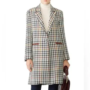 Waverly Grey Cream and Brown Blazer with Classic Tailored Design
