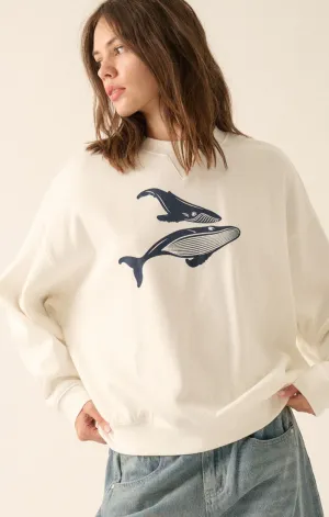 Whale Graphic Pullover