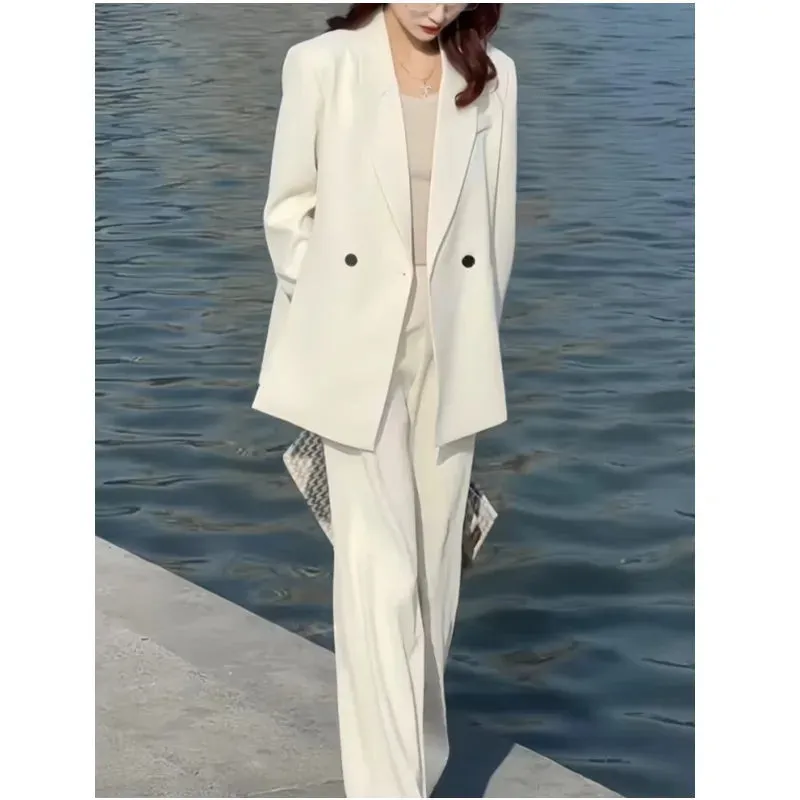 Women's 3-Piece Business Pant Suit Elegant Blazer Vest & Pant Set Boutique Fashion Office Apparel