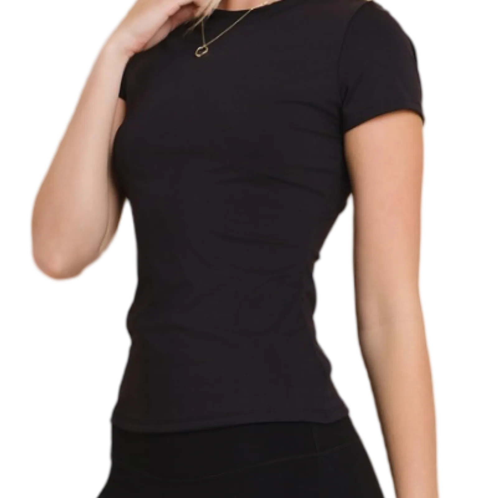 Women's Cloud Nine Ultra-Smooth Active Tee-Black..