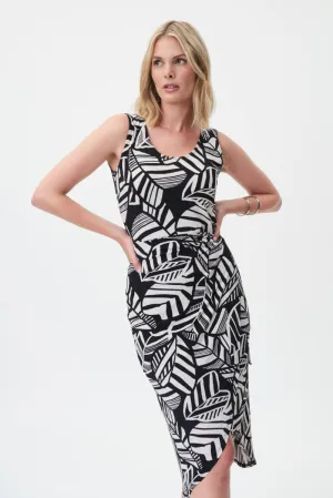 Women's Joseph Ribkoff | Moonstone Slimming Wrap Style Dress | Black