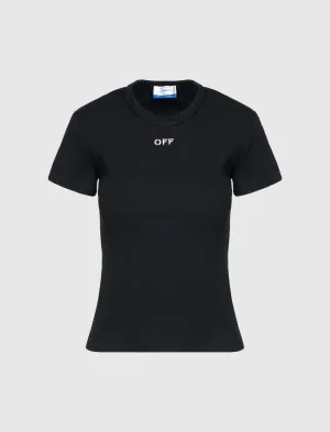 WOMEN'S OFF STAMP RIB TEE