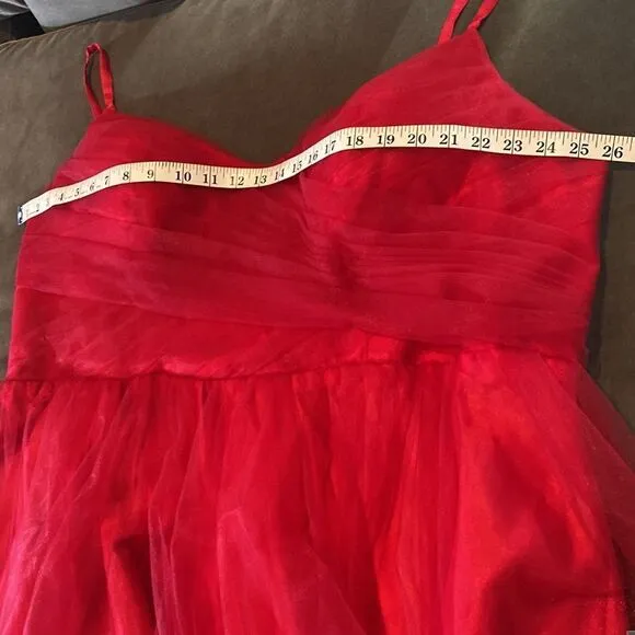 Women’s Red Short Prom Party Homecoming Dress Corset Back Plus Size 26W