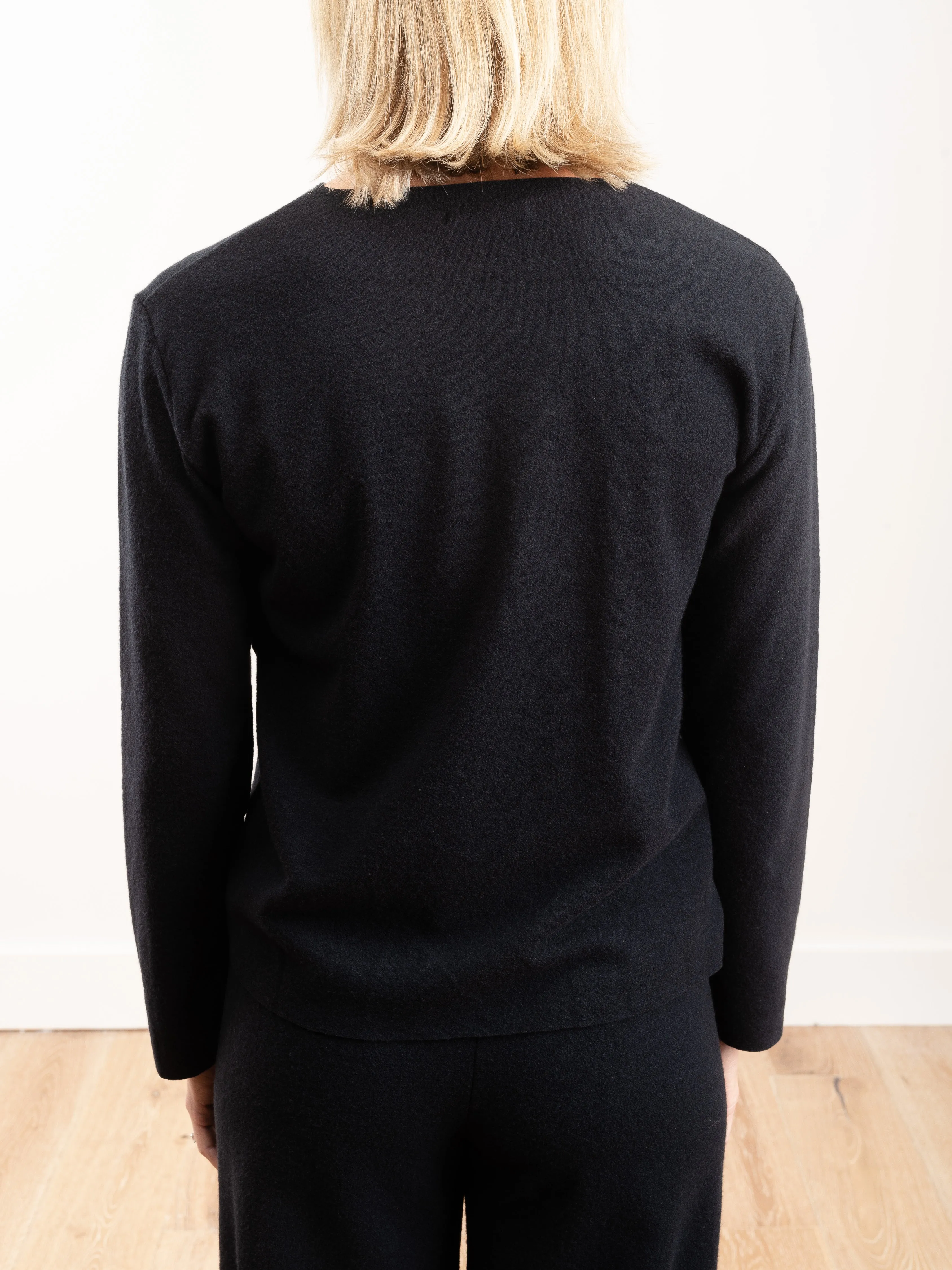 wool crewneck - midnight
