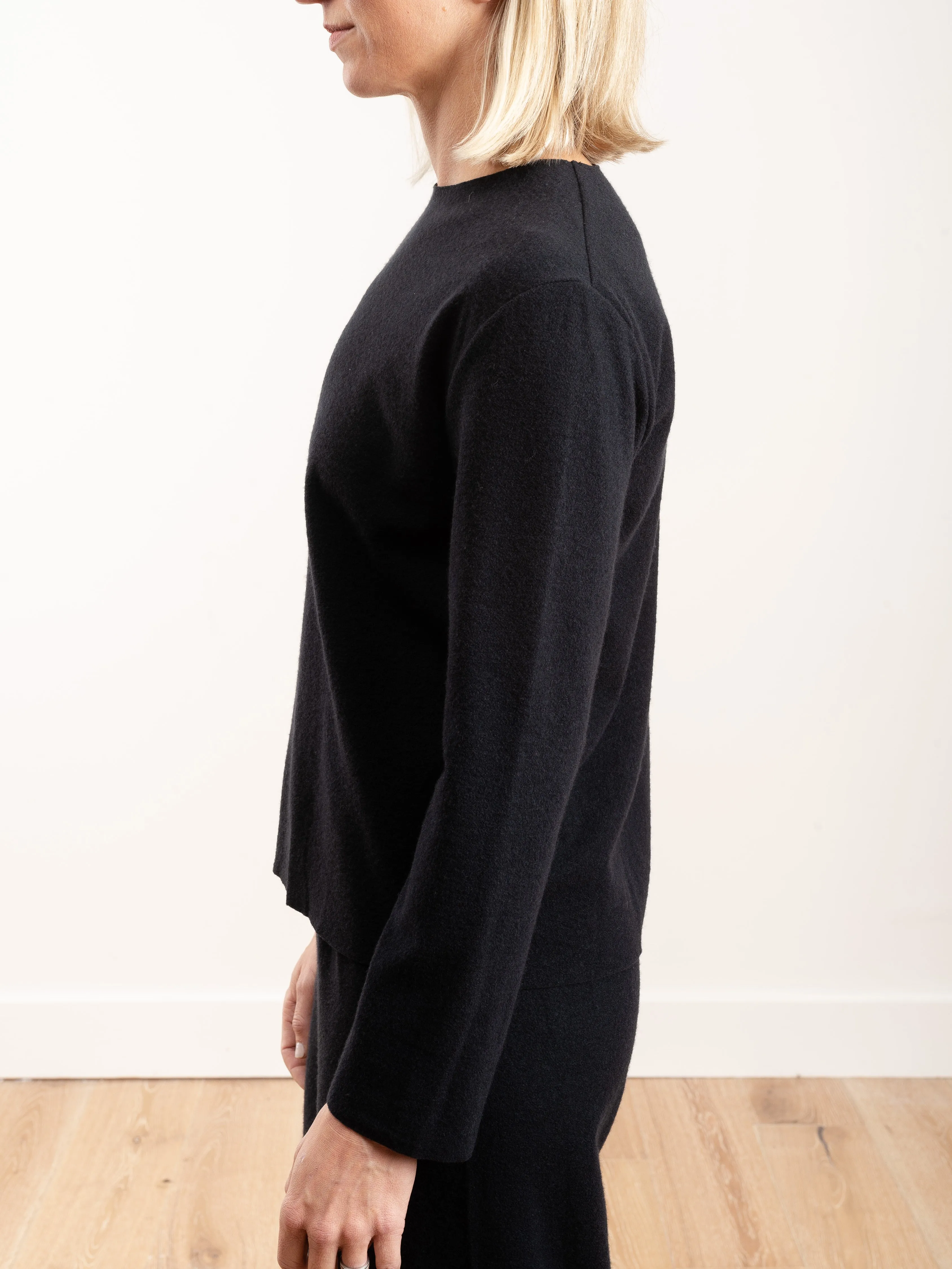 wool crewneck - midnight