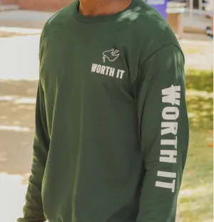 WORTH IT Forest Green Long Sleeve