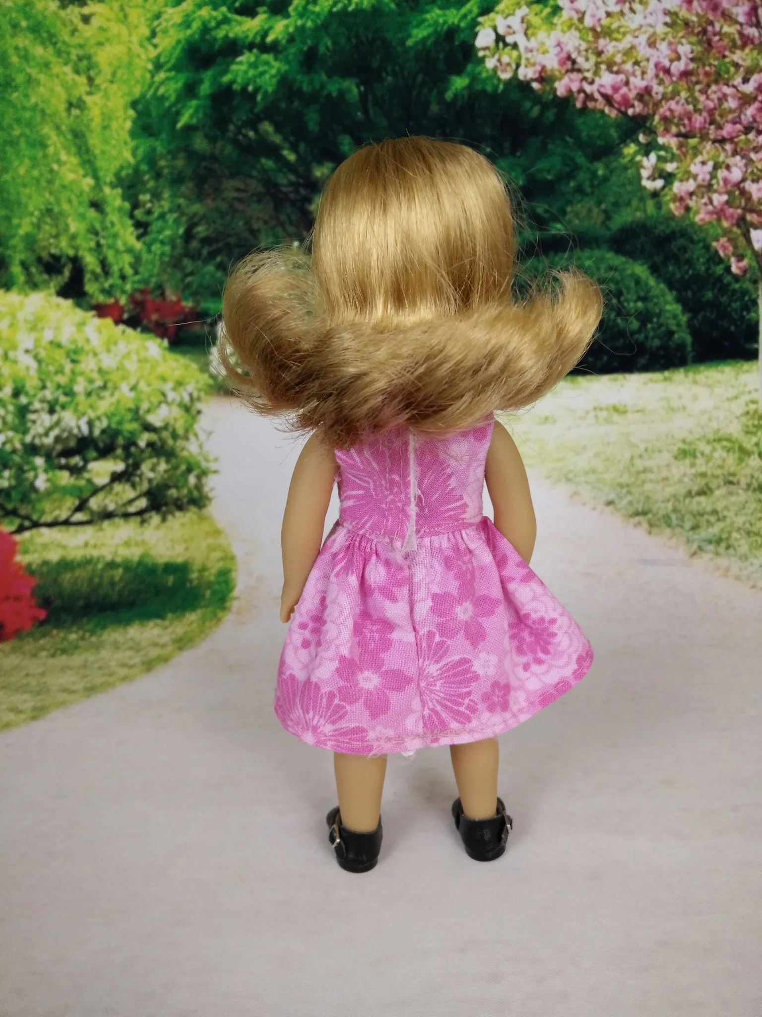 Wrap dress for American Girl mini dolls 02