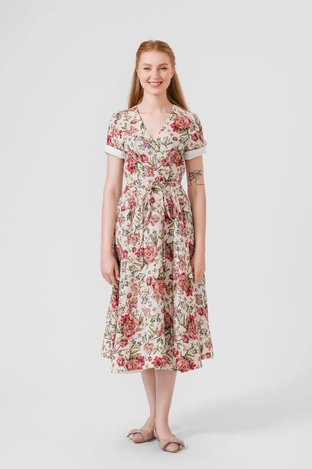 Wrap Dress, Short Sleeve
