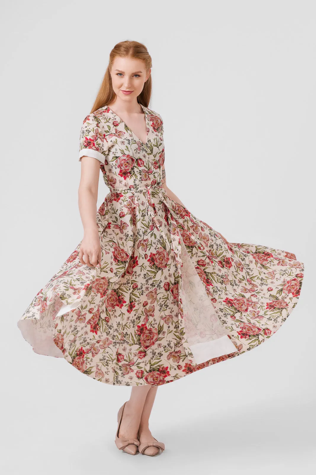 Wrap Dress, Short Sleeve
