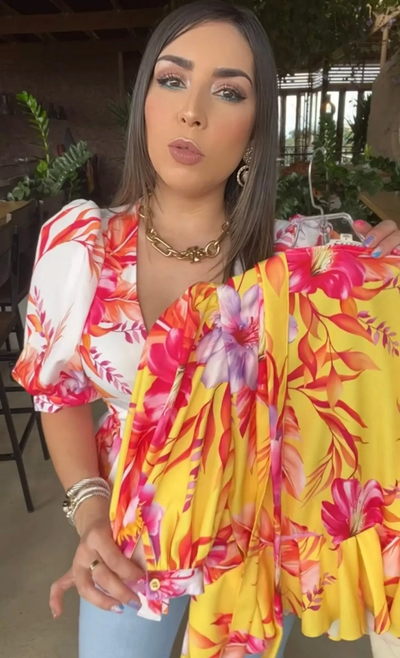 Wrap Floral Top